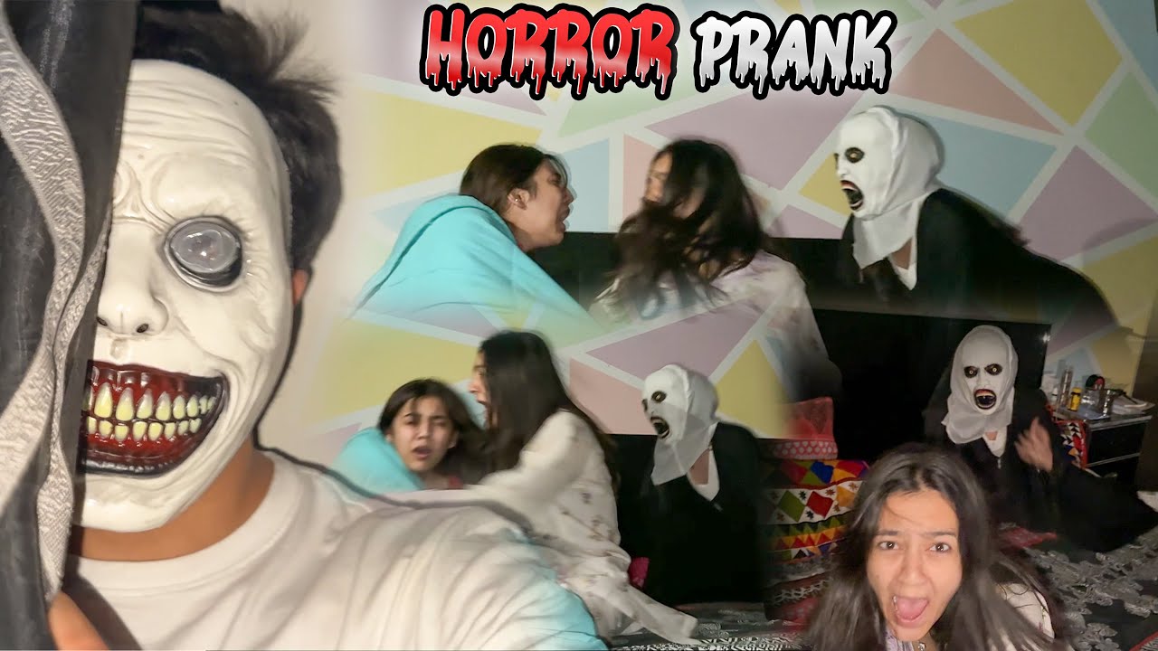 HORROR PRANK WITH SISTROLOGY FAMILY 🧟‍♀️ | Rabia & Zainab Ro Pari 😂