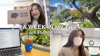 VLOG | WEEK IN MY LIFE as a Student in Korea! 🇰🇷🏫🙌 Studying, Online shopping, School life