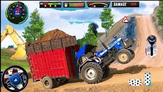 Cargo Tractor Trolley Offroad Simulator - Heavy  Transporter Driving - Android GamePlay #driving screenshot 5