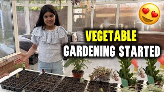 Vegetable Gardening started for 2024 🪴☺️| Kitchen Garden training