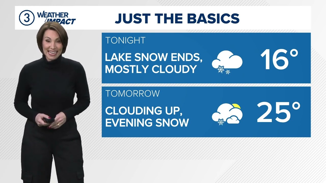 Cleveland weather: Clouds on Saturday with some flakes late