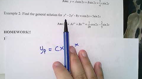 Undetermined Coefficients CASE 2