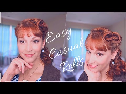 No-Tease Casual Everyday Rolls-With Bangs!