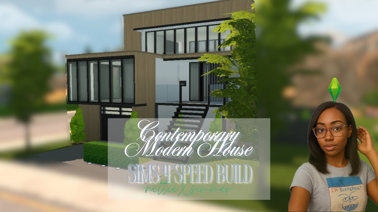 Contemporary Modern House | Sims 4 Speed Build | No CC - YouTube
