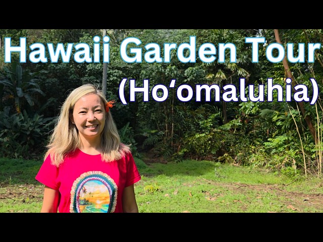 Hawaii de 花散歩 Hawaii Botanical Garden tour (Ho'omaluhia) - YouTube