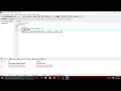 subtraction of two number in c program.