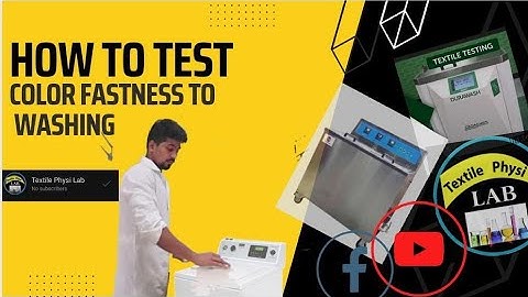 How to test colour fastness to washing  [ #ISO105C06 #lightfasteness #colorfastness #rubbing #wash]