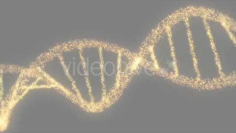 DNA Double Helix Strand of Particles | Motion Graphics - Envato elements
