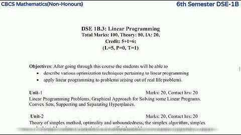 BSC CBCS Mathematics(Non-Honours) Syllabus II For All Semester II Dibrugarh University