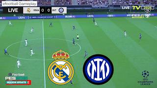 EN DIRECT - Real Madrid vs Inter I Ligue des Champions I Simulation eFootball Pes 2021