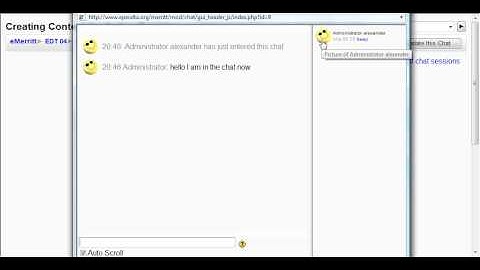 How to use the Live Chat tool in Moodle