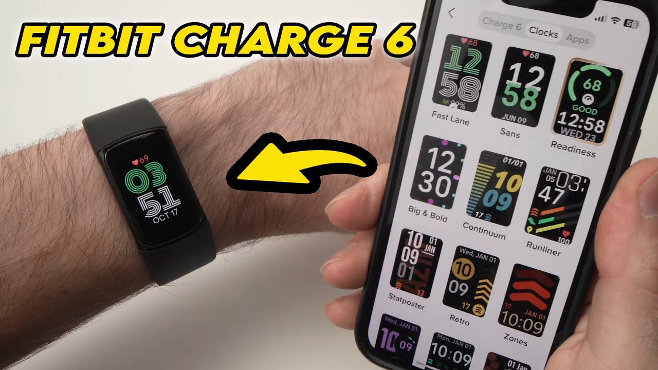 Fitbit Charge 6 How To Change Clock Face YouTube