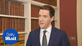 George Osborne believes government plan is working - Daily Mail