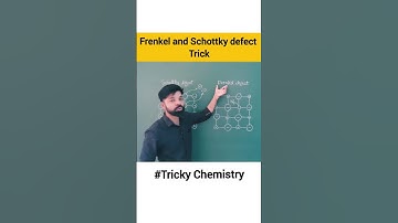 Frenkel and schottky defect trick #chemistry #neet #iitjee #iitjam #jee #shorts #viral