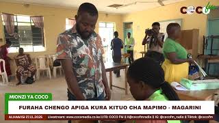 Furaha Chengo Apiga Kura Kituo Cha Mapimo Magarini.