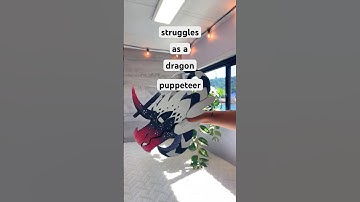 My Struggles As A Dragon Puppeteer 😭 #dragonpuppet #paperdragons