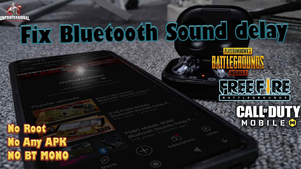 [FIX] PUBG/ BGMI/ FREE FIRE/CALL OF DUTY Bluetooth Sound Delay PROBLEM ...