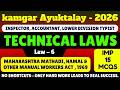 Maharashtra Mathadi, Hamal &amp; Other Manual Workers Act 1969 MCQS | Kamgar Ayuktalay 2026 Group C PDF