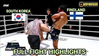 MMA BRAWL | "One Punch" (South Korea) vs "Saif" (Finland)
