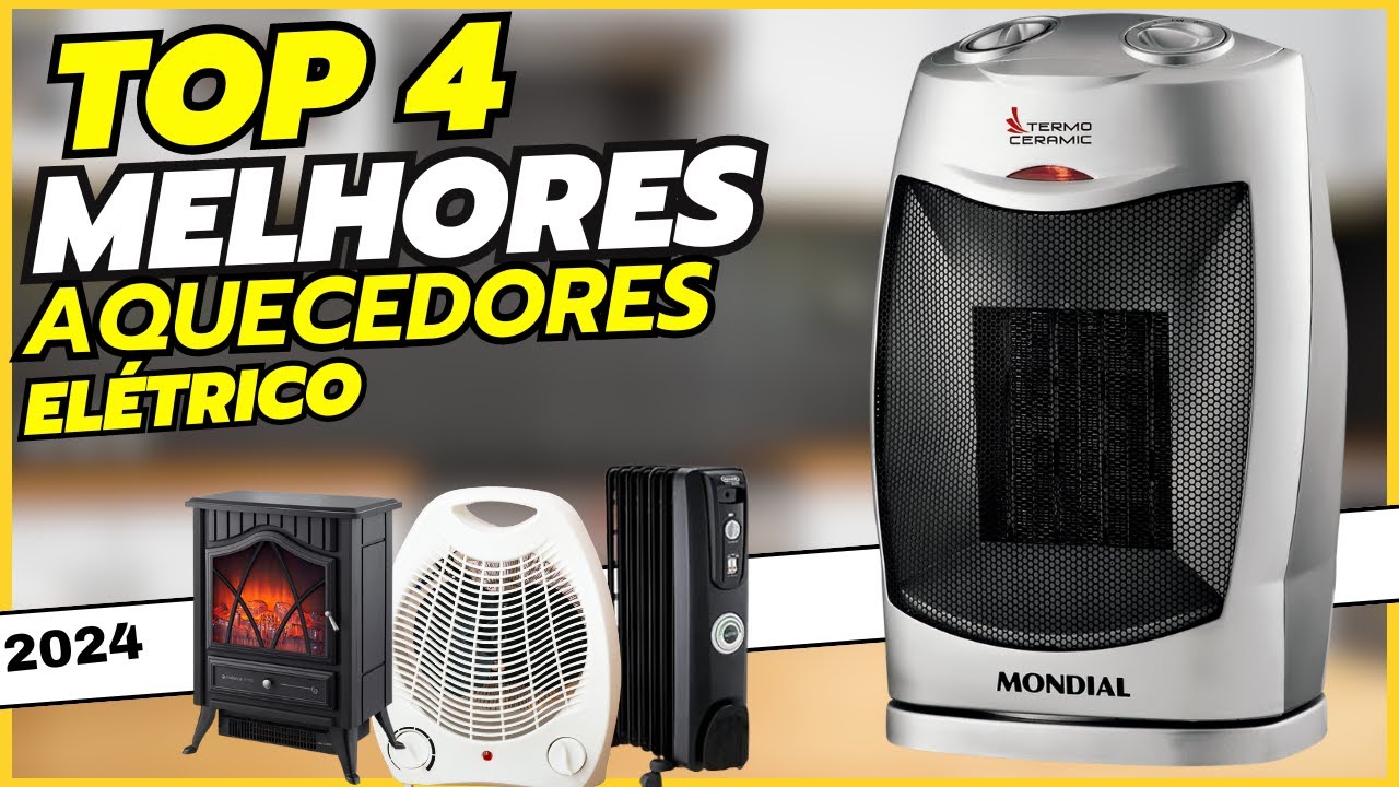 AQUECEDOR ELÉTRICO PORTÁTIL Qual o MELHOR para COMPRAR I TOP 4 MELHORES ...