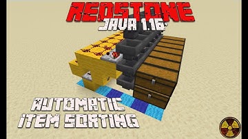 Automatic Item Sorter Tutorial | Minecraft Redstone Java 1.16+ | Minecraft Storage Systems