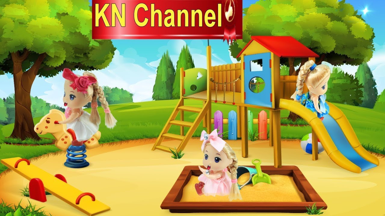 KN Channel BÚP BÊ ĐI SIÊU THỊ CÓ TI VI TỦ LẠNH Đồ chơi trẻ em CỦA BÉ NA