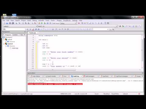 C++ Programming Tutorial 5 - Creating Simple Calculator