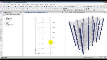 Seismic Analysis using Response Sprectrum Equivalent Static Analysis modeled in Etabs 2016