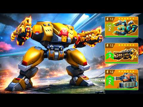 Brickhouse with Hellfire 12, Particle Beam 12, Dreadshot 12 - Mech Arena