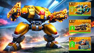 Brickhouse with Hellfire 12, Particle Beam 12, Dreadshot 12 - Mech Arena