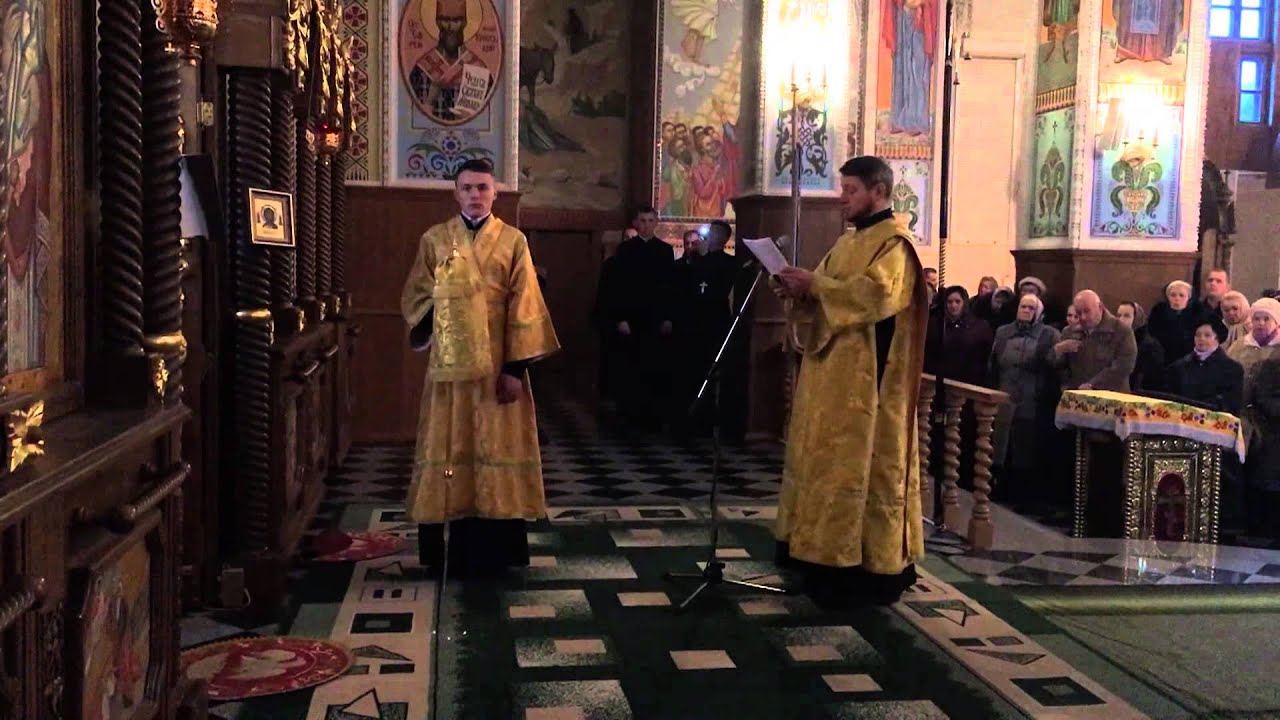 Благальна єктенія грецькою та українською мовами (виголошує диякон Володимир Іваник)