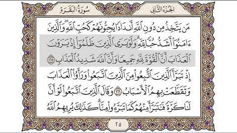 القرآن الكريم الصفحة (25) للشيخ محمد أيوب رحمه الله