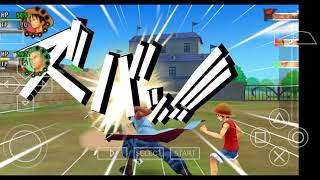 One Piece Romance Dawn PPSSPP ?? Pertarungan Luffy dan Zoro VS Morgan ( Boss 1 ) screenshot 5