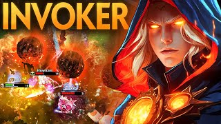 EXORT INVOKER AGAINST LINA MID | Dota 2 Invoker