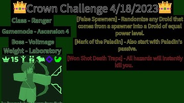 Crown Challenge 4/18/2023 - Randomly Generated Droids
