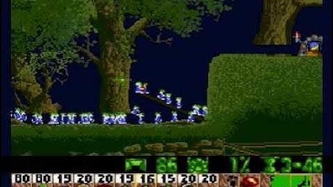 Lemmings Genesis/Mega Drive Walkthrough: Fun Level 22