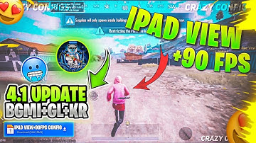 Bgmi 4.1 Ipad View Config,👑 90 Fps+Smooth Config Pubg Kr+Gl+Bgmi, Pubg 4.1 lag fix config