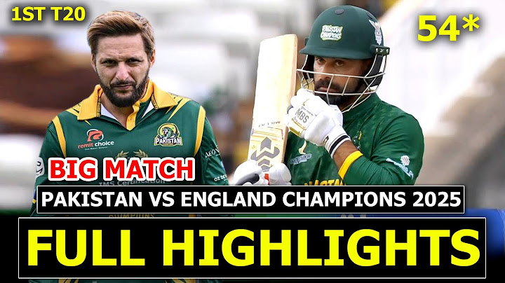 Pakistan vs England Legends 1st T20 Match Full Highlights 2025