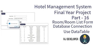 Hotel Management System | Final Year Project | Flat Design UI - Part 16