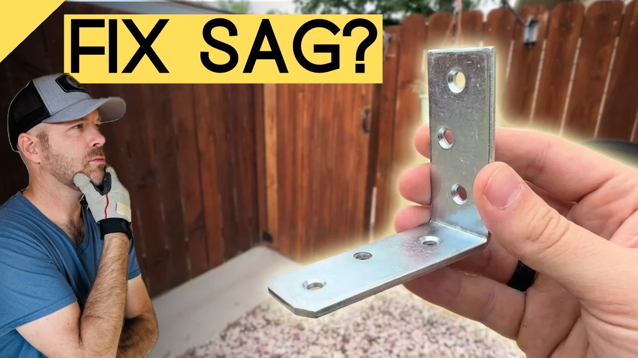 How to Fix a Sagging Fence Gate (Easy L-Bracket Fix)