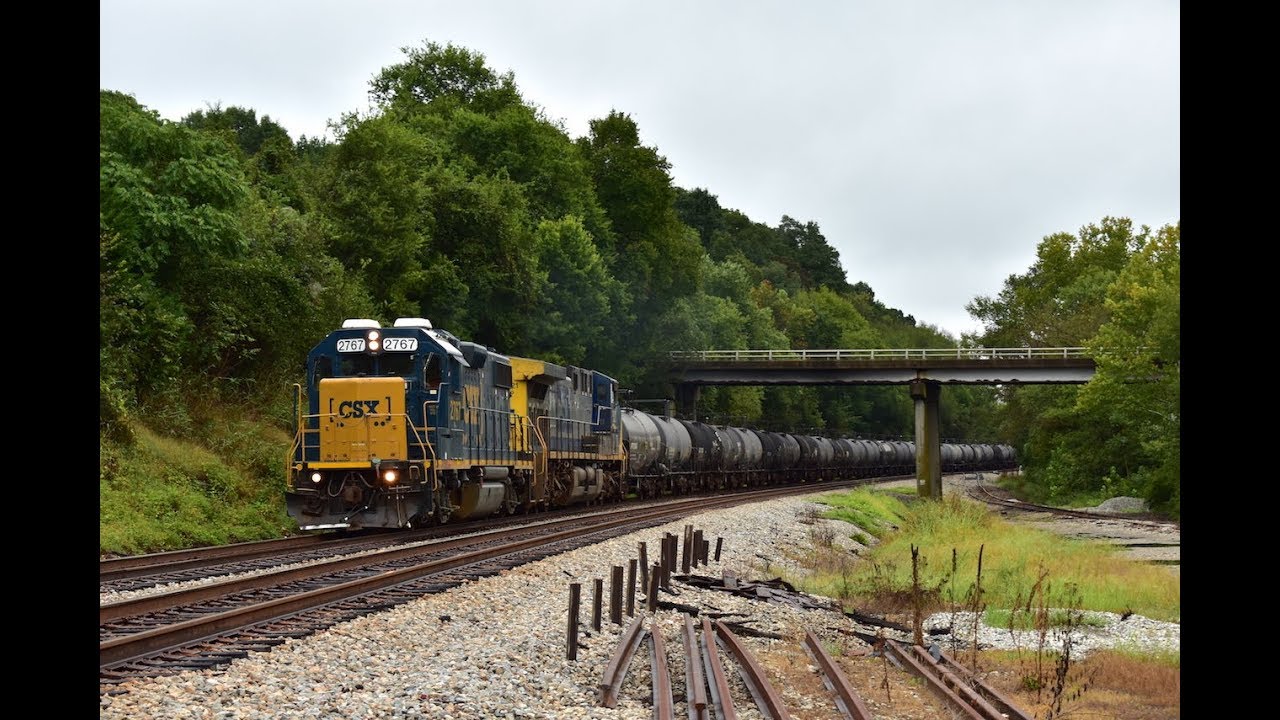 [HD] Chasing CSXT 2767 With RS5T Leading K89706 West 9-9-18
