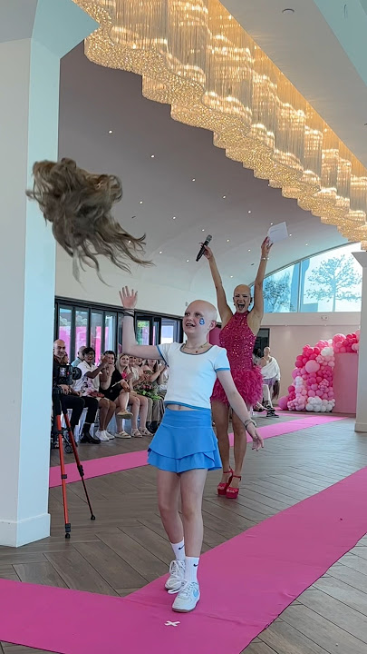 Another girlie from our LA fashion show! GO AVA!!!! #alopecia #baldtourage #baldisbeautiful