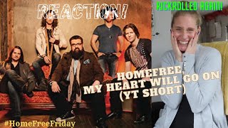 REACTION! HomeFree, My Heart Will Go On ❤️ (YT Short) #HomeFreeFriday #ACappella #ALittleMoreOfLisa