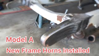 Model A Frame Horns Installed | #ModelA #1930Ford #1930Coupe