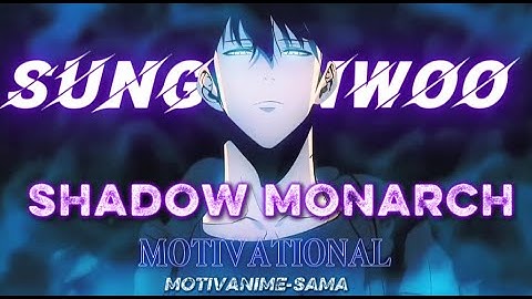 🌑 SHADOW MONARCH | Sung Jinwoo Epic Motivation 🌑