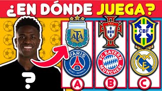 ADIVINA el CLUB y la SELECCIÓN DEL JUGADOR ⚽🤔 ¿Sabes en dónde juega el FUTBOLISTA? | TEST de FÚTBOL