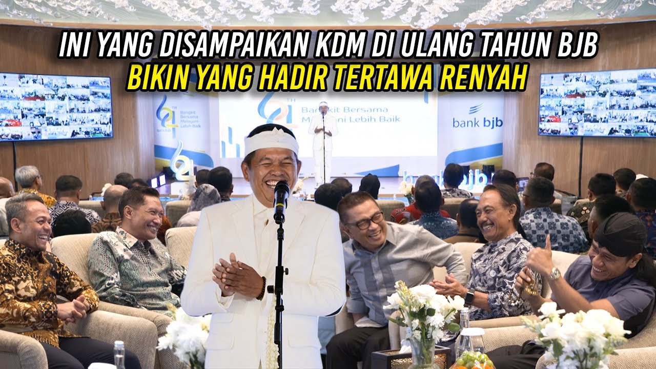 HADIR DI ULANG TAHUN BJB | INI YANG DISAMPAIKAN KDM - BIKIN YANG HADIR TERTAWA RENYAH