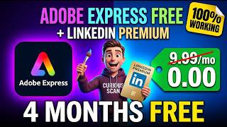 🎨 Get Adobe Express Premium for FREE! (4 Months Access + LinkedIn Premium)