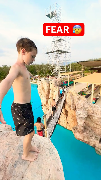 Can Mark jump off the highest cliff in water park in Thailand? 😮