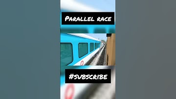 PARALLEL Race between 2 trains|#gaming #train #racing #viral